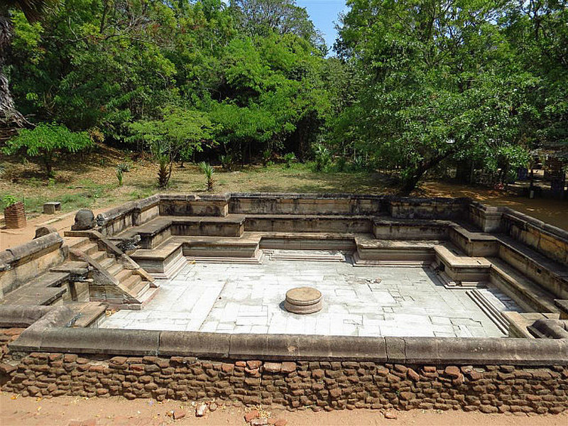 Polonnaruwa pool at ancient site