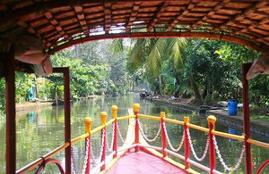 Our boat on Backwaters