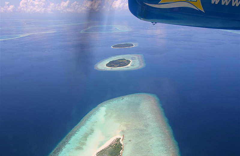 Typical view of atolls