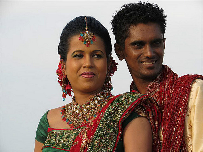 Another Bride and Groom on Ramparts in Galle