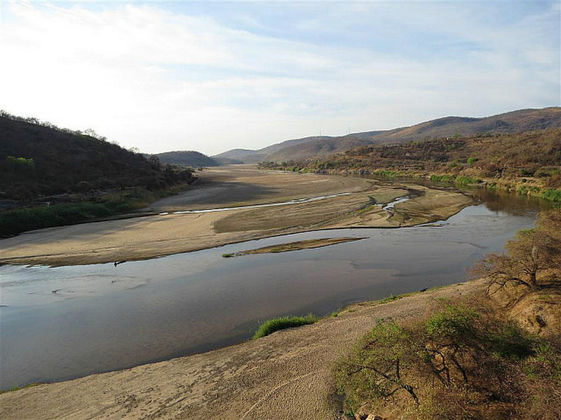 Luangwa River at end of dry season
