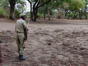 Walking in South Luangwa requires an armed guard