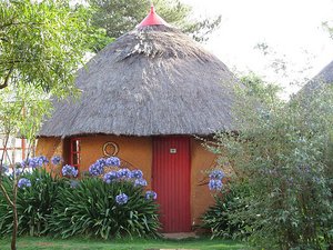 Our hut in Lesotho