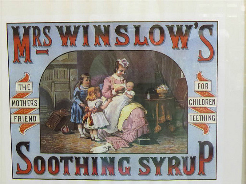 Advertising the potentially lethal syrup.