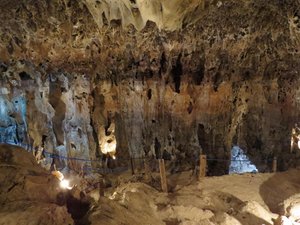 Stalagtites, very fine like linen or gauze