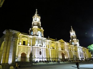 Cathedral by night.