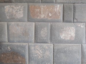 Inca brickwork - no mortar