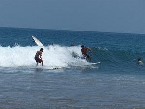 Surfers at Mancora