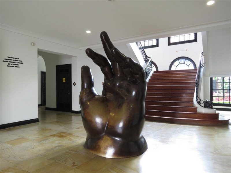 Chubby hand in Museum entrance