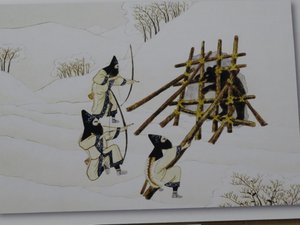 Ainu art reflecting their lifestyle