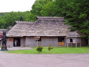 Ainu house in museum