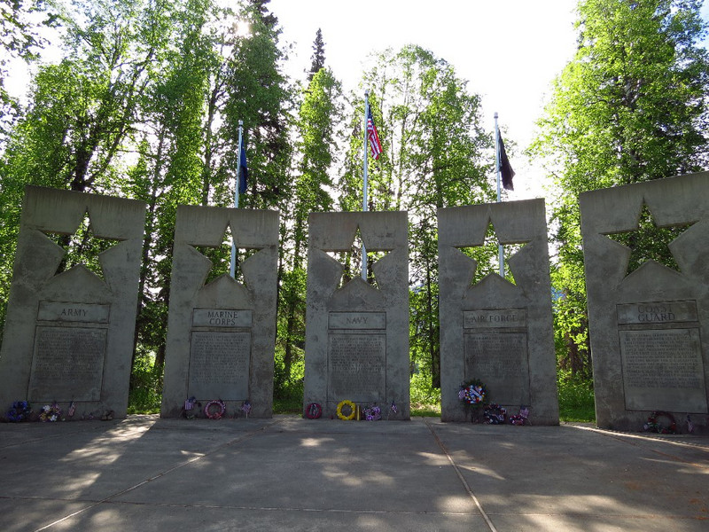 Alaskan Veteran's Memorial on Park Highway