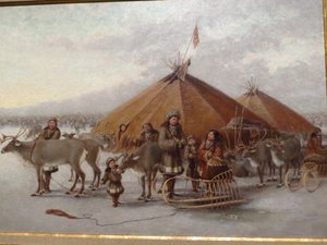 Late 1800s painting depicting life style at that time.