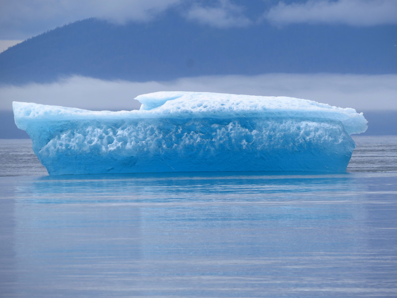 This floe is about 35 metres wide and of course only 1/8th  is visible above surface.