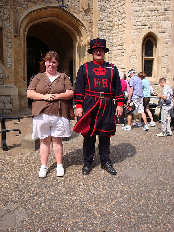 Tower of London Beefeater and Malinda