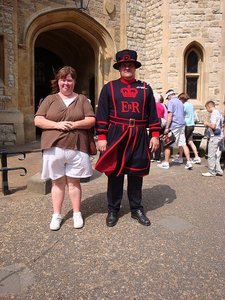 Tower of London Beefeater and Malinda