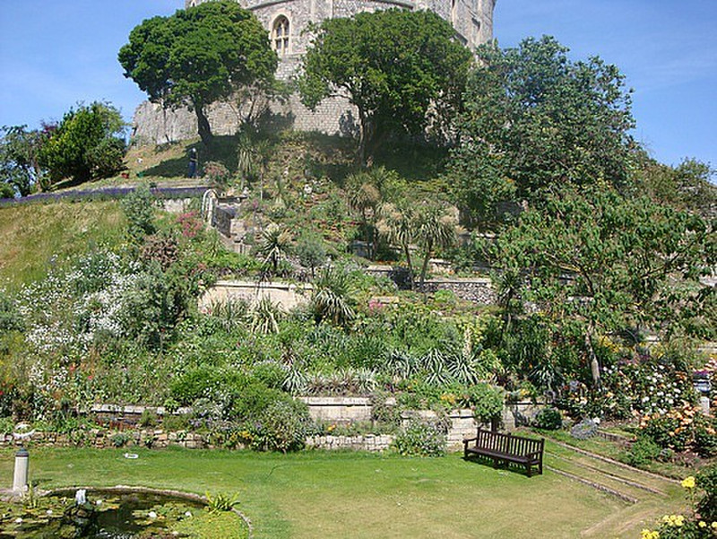 Windsor Castle formerly this was the moat