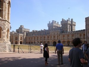 Windsor Castle courtyard to private residences