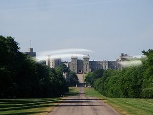 Long Walk view of Windsor Castle 