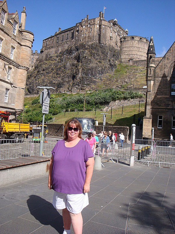 Malinda at Edinburgh Castle, Scotland