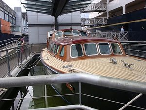 transport boat; the Royal Britannia in Edinburgh