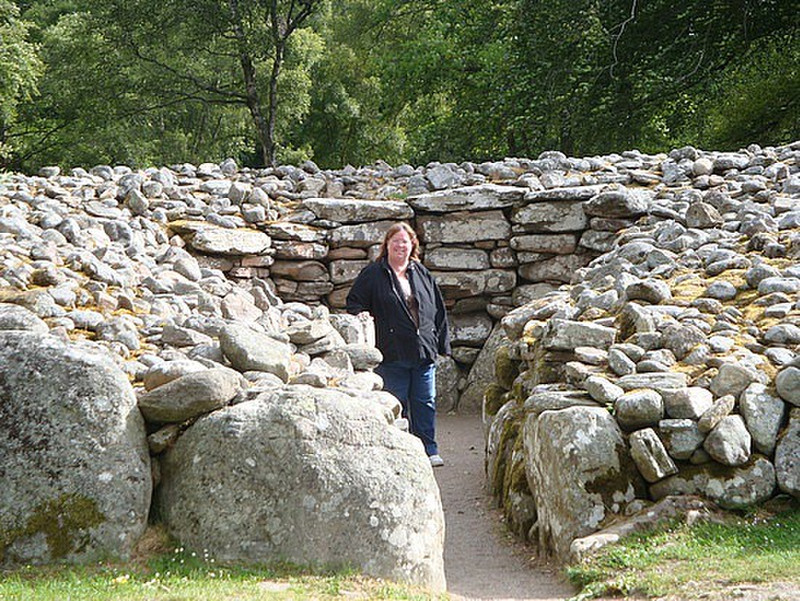 Malinda at Clava Stone Circles near Croy, Scotland