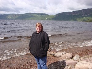 Malinda at Loch Ness near Inverness, Scotland