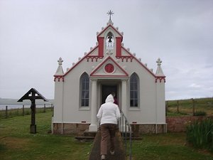 Italian Chapel on the Orkney Island