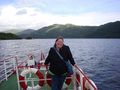 Malinda on a cruise of Loch Lomond, Scotland