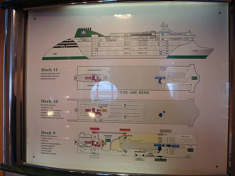 layout of the ferry