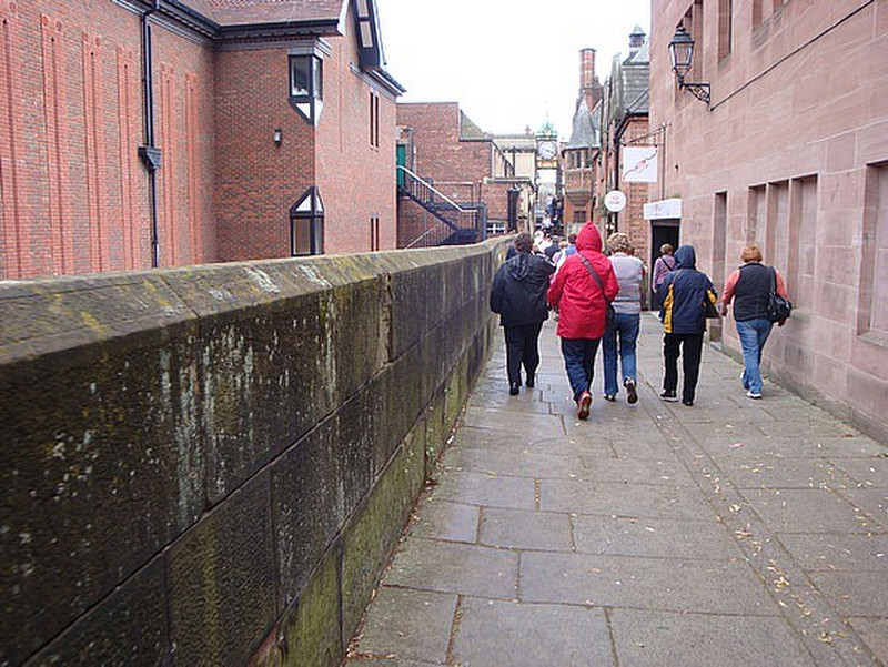 Roman wall in Chester, England