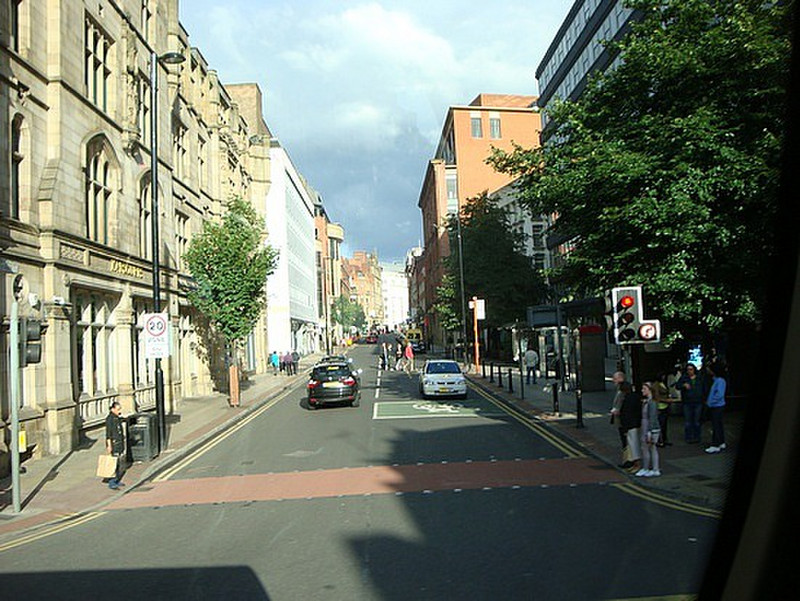 Manchester, England (notice the empty streets)