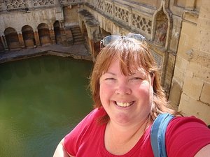 Malinda at the King&#39;s Bath in the Roman Baths Muse