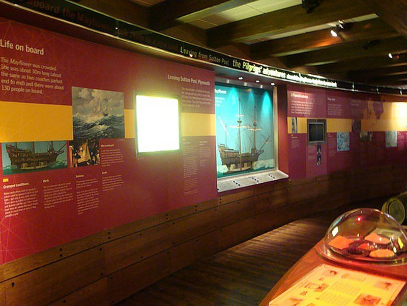 Plymouth Mayflower exhibit