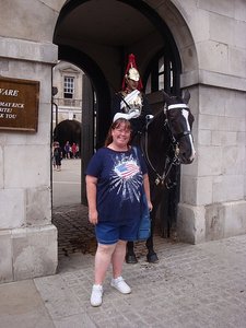 Malinda with Horse Guards 