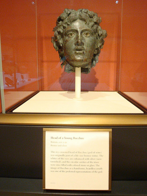 Head of Young Bacchus (Roman 1-50 AD)