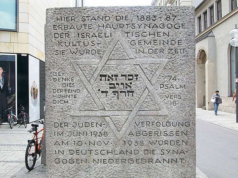 Synagogue destroyed during Kristallnacht