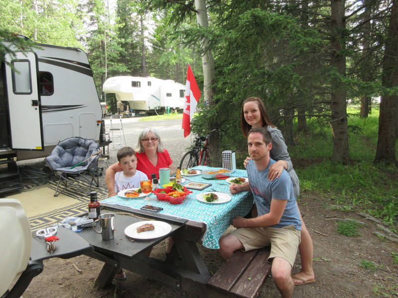 Canada Day at Banff Campground