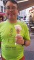 Tom with ice cream in Annecy