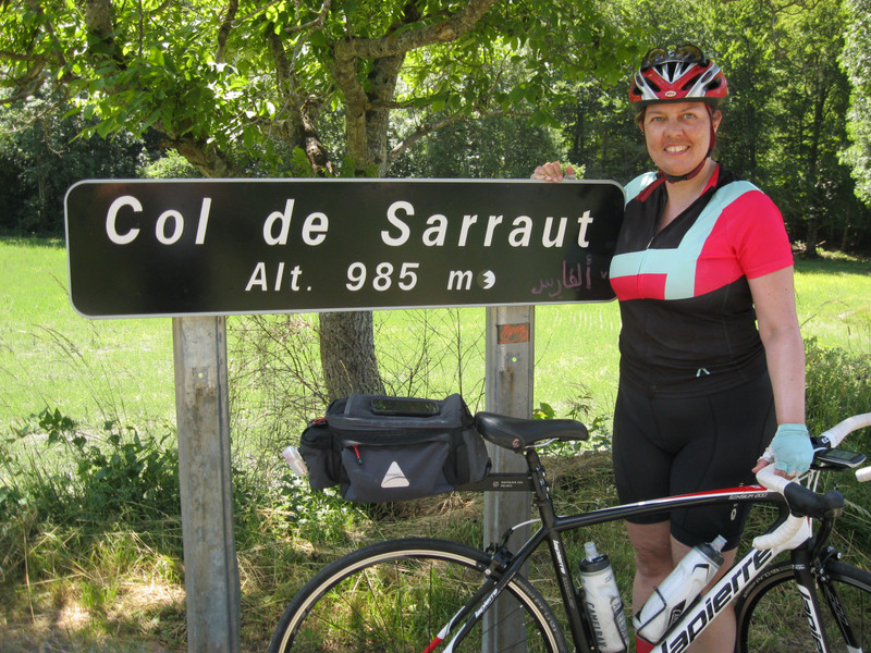 Caroline at Col de Sarraut