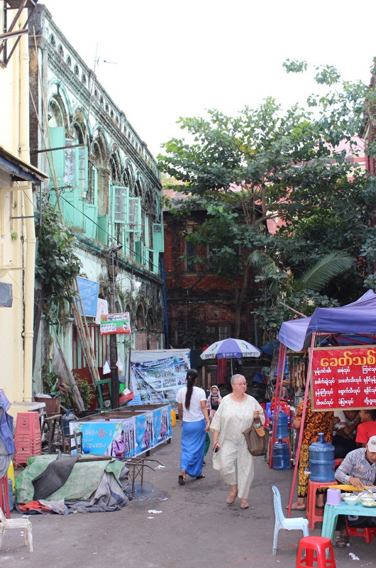 The streets of Yangon