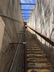 The stairs to the top of Diamond Head