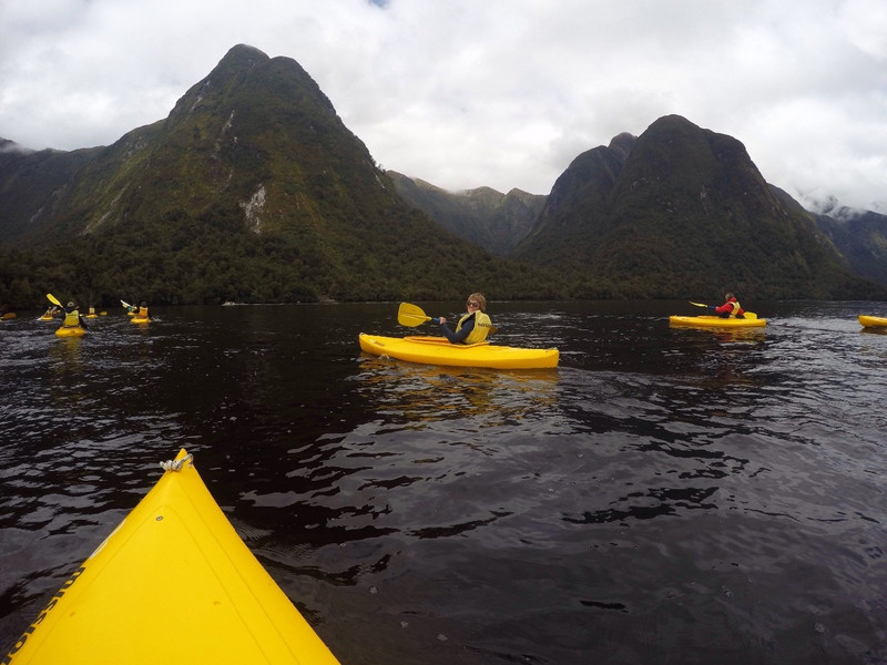 Kayaking in the fiords