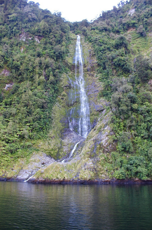 One of hundreds of waterfalls feeding the fiord