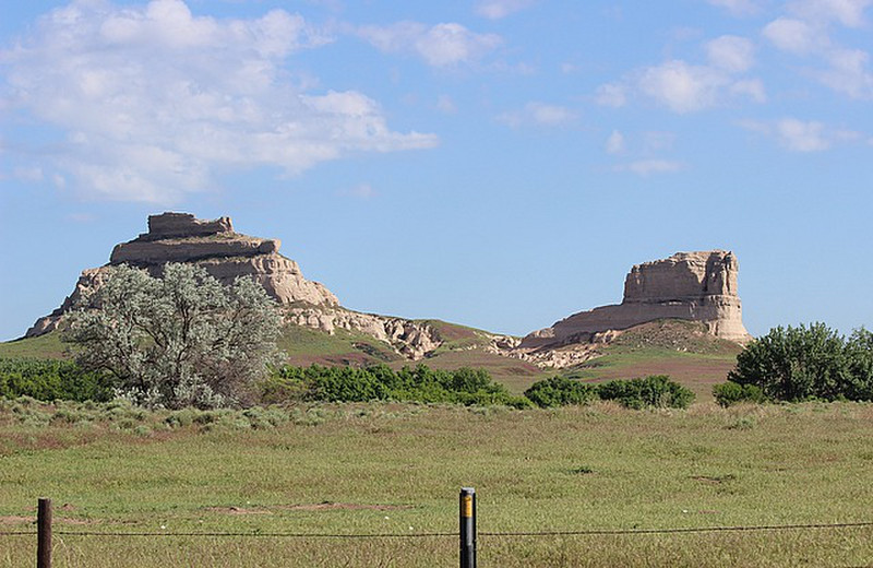 Courthouse Rock and Jail Rock