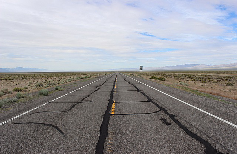 Through the Nevada desert