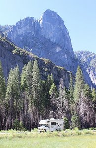 The RV in Yosemite Valley