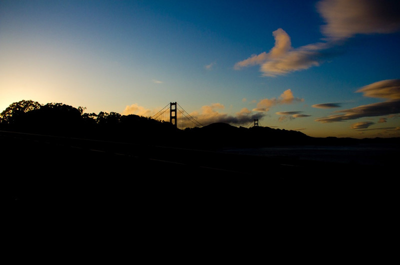 Sunset en el Golden Bridge
