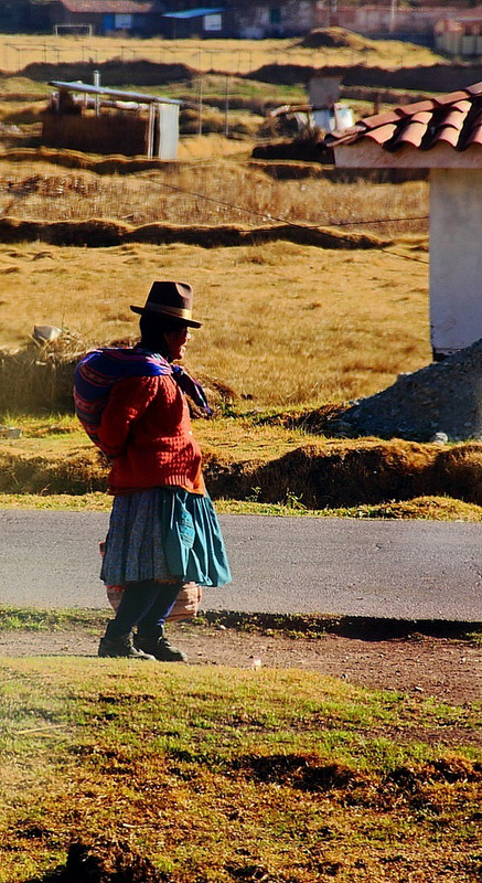 Peruana en el campo