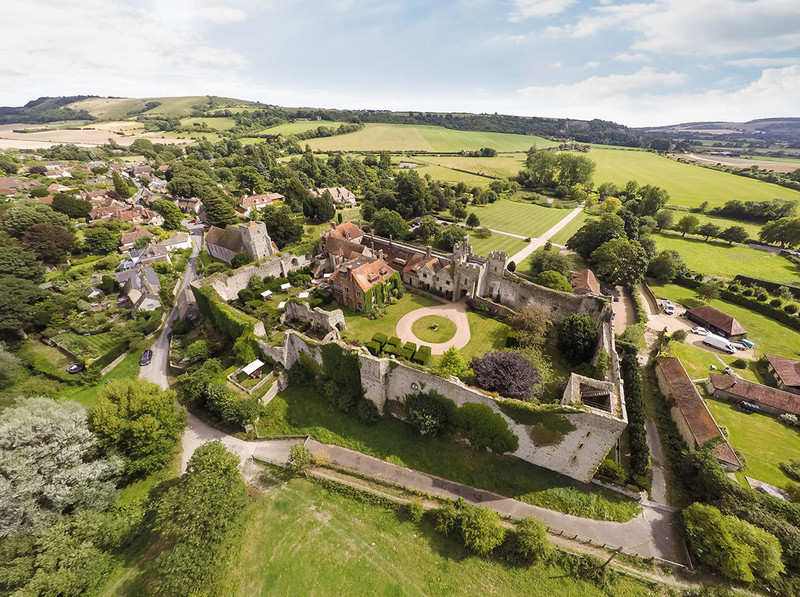 Amberley Castle aerial view